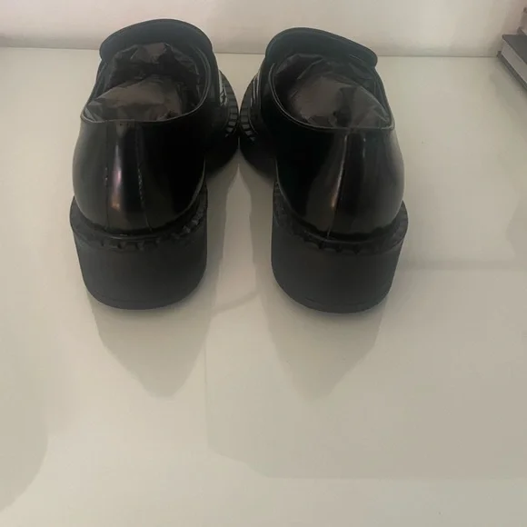 Prada women   Glossy Black Slip-On Loafers - Picture 5 of 6